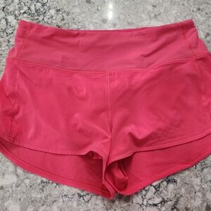 lululemon athletica Coral Pink Athletic Shorts